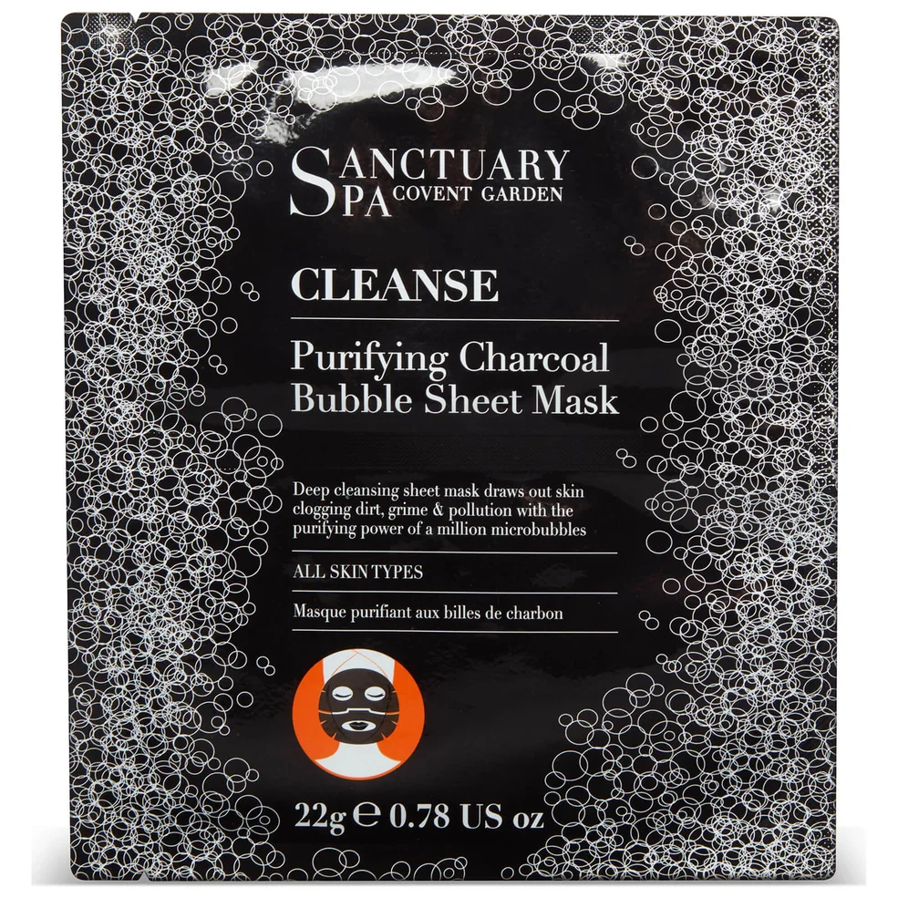 Sanctuary Spa Charcoal Bubble Sheet Mask Image 1