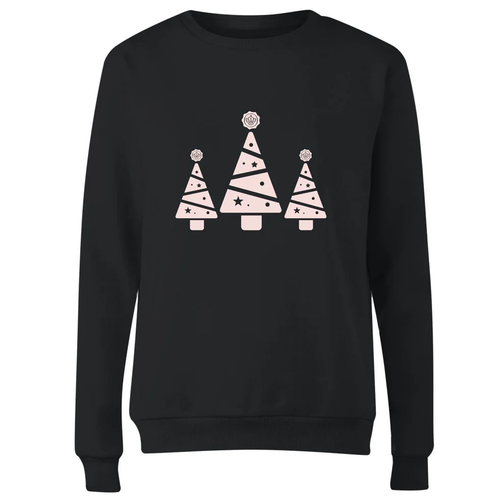 GLOSSYBOX Glossy Trees Women's Christmas Jumper - Black Image 1